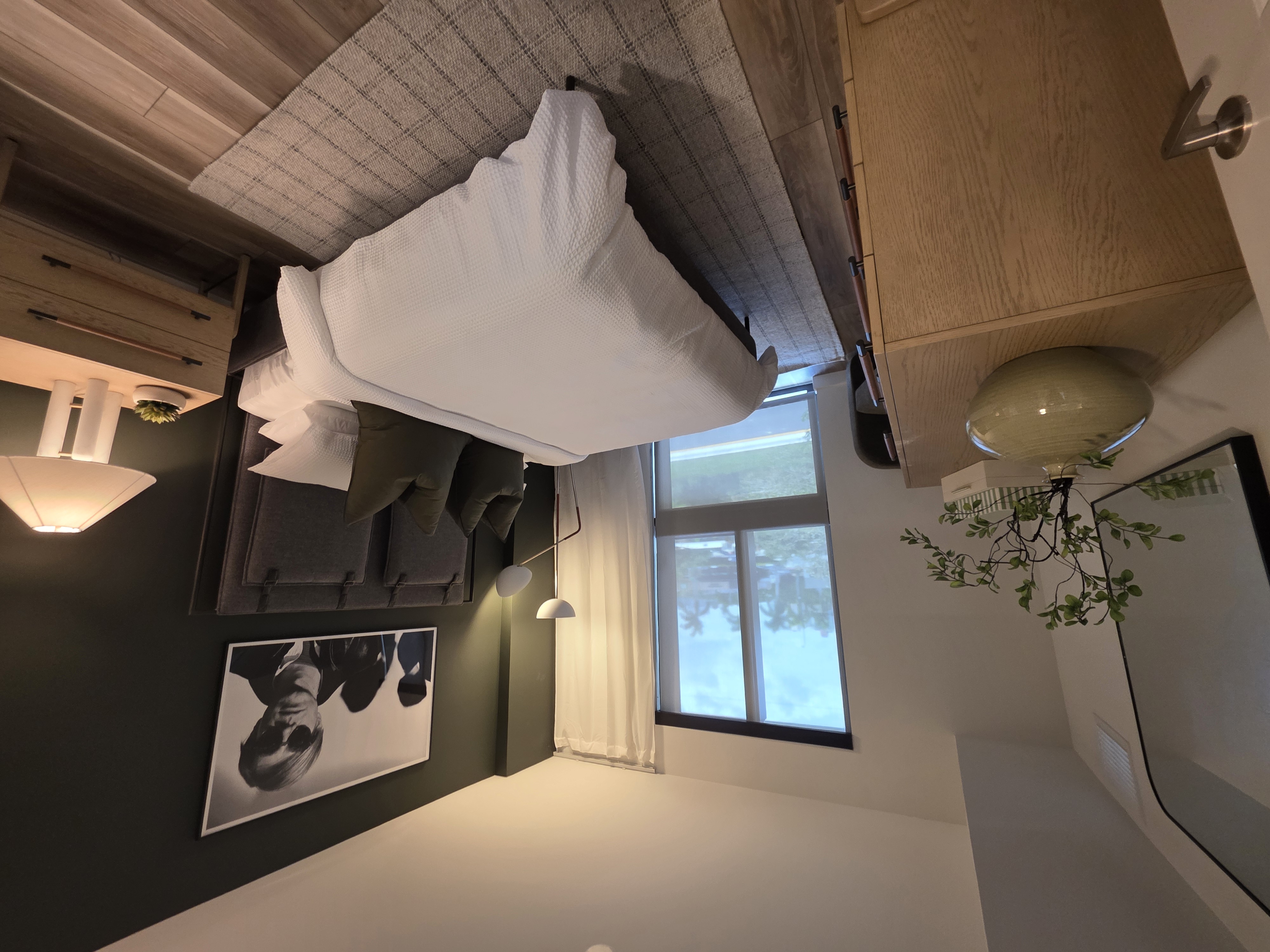 Completed hotel guest room