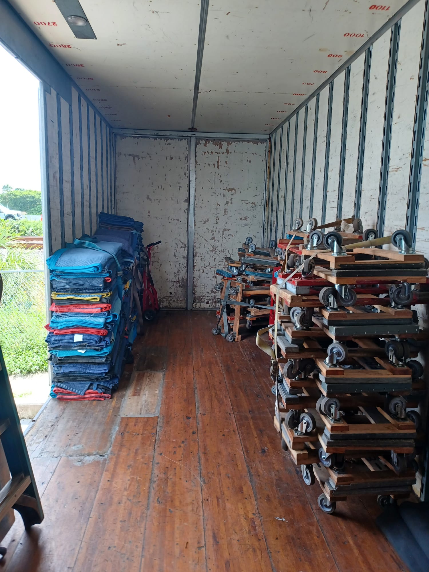 EcoMovers truck and professional moving equipment